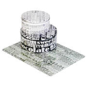 Text Work Surface Protector & Cake Tin