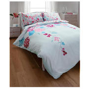 Traily Bloom Print Duvet Set Double, Pastel