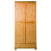 Vermont 2 door 1 drawer Wardrobe, Antique Pine