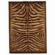 zebra rug 160X225cm choc