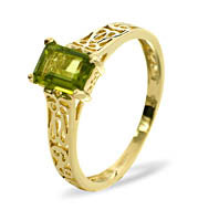 9KY PERIDOT RING