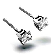 OLIVIA PLATINUM DIAMOND STUD EARRINGS 1.00CT G/VS