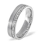 PALLADIUM DIAMOND WEDDING RING 0.27CT H/SI