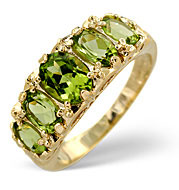 Peridot Ring 9K Yellow Gold