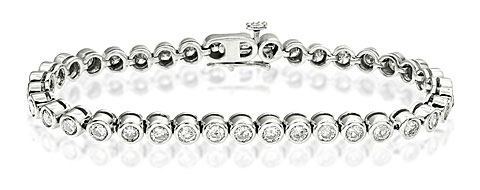 Tennis Bracelet 3.00CT Diamond 9K White Gold