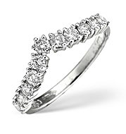 Wishbone Ring 0.67CT Diamond Platinum