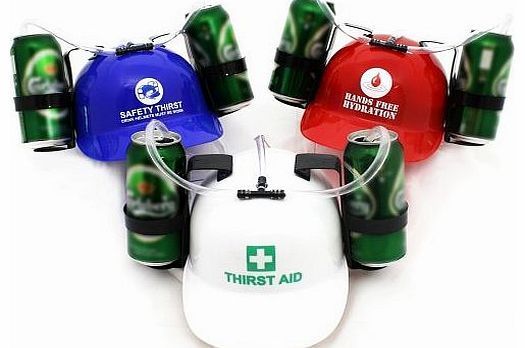 Drinks Helmet Thirst aid Beer Hat. Holds 2 cans of beer