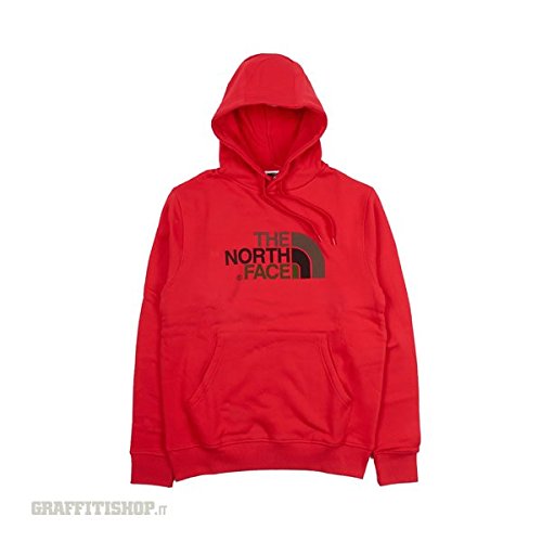 Mens Drew Peak Pullover Hoodie - TNF Red, Small