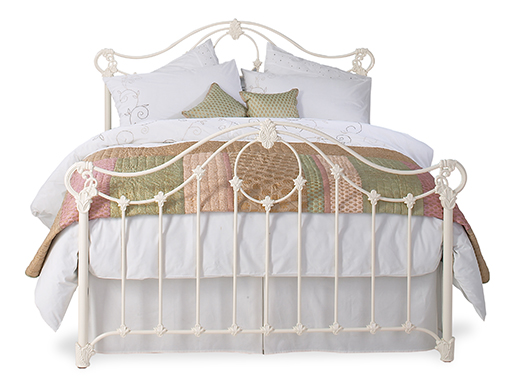 Double Alva Bedstead - Glossy Ivory