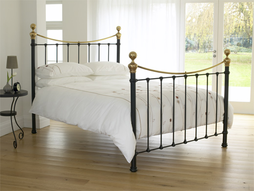 Double Selkirk Bedstead - Satin Black