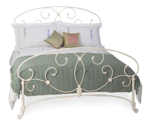 Kingsize Arigna Bedstead - Glossy Ivory