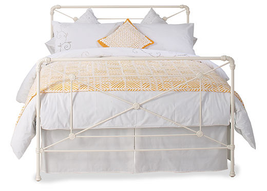 Kingsize Calais Bedstead - Glossy Ivory