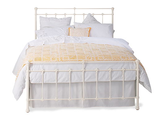 Kingsize Edwardian Bedstead - Glossy Ivory