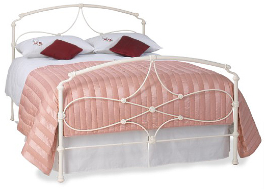 Kingsize Lyon Bedstead - Glossy Ivory