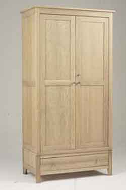 2 DOOR / 1 DRAWER NIMBUS OAK WARDROBE