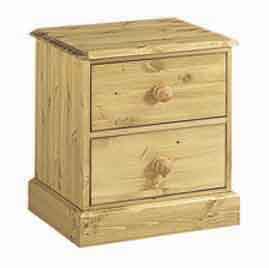 2 DRAWER BEDSIDE CABINET