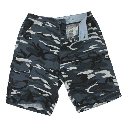 Mens The Realm Kids Corporal Walkshorts Steel Grey