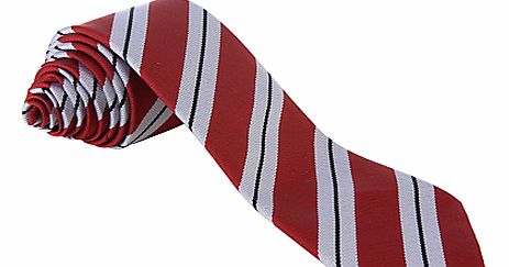 The Sele School Unisex Tie, Maroon/Grey