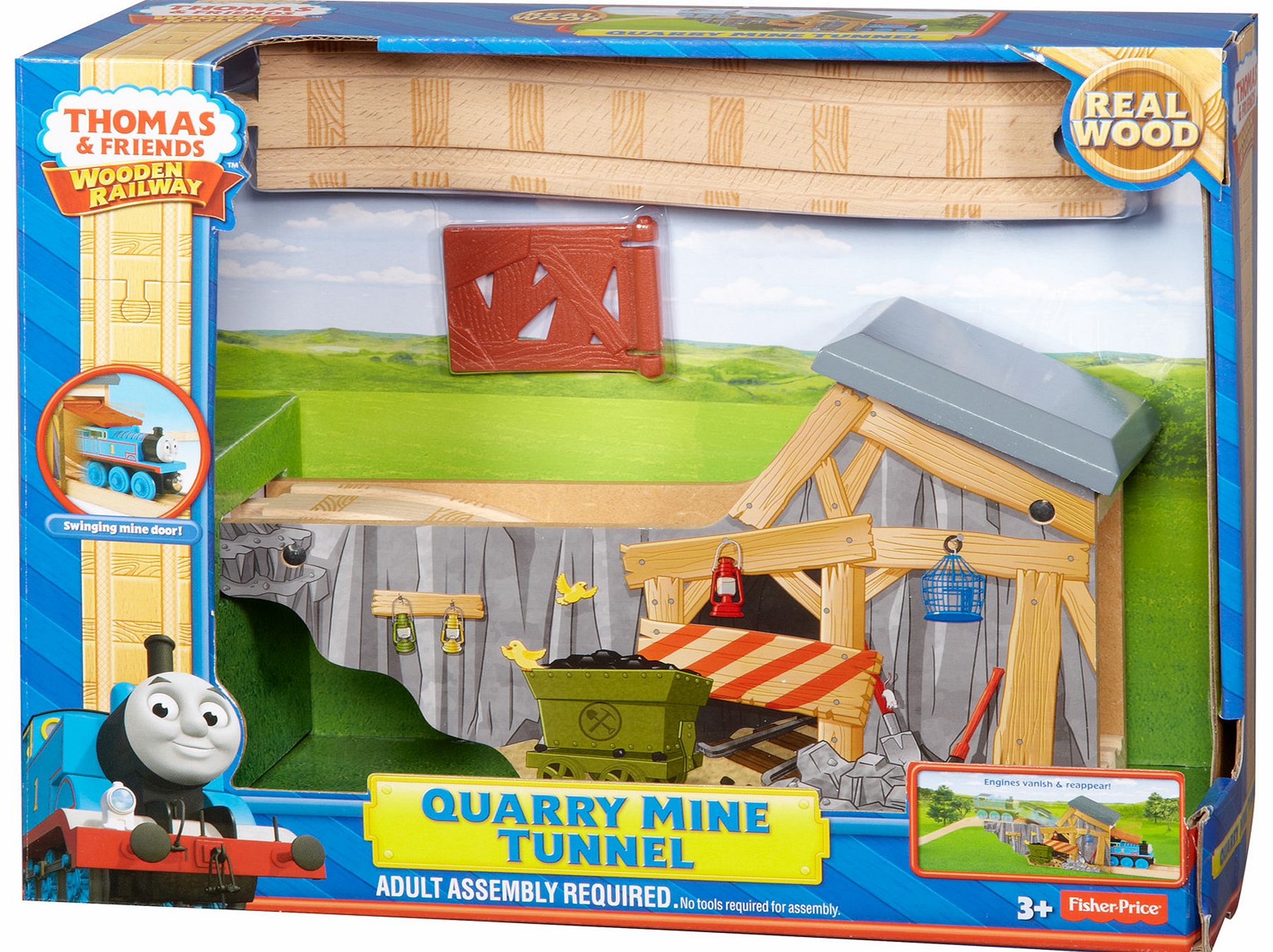 Wooden Railway Quarry Mine Tunnel