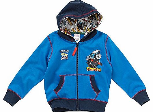 Thomas The Tank Engine Whoosh Boom Boys Zip Up Hoody - Blue - 5/6 Years