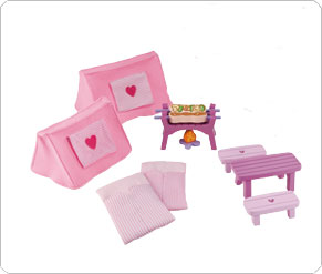 Rosebud House Camping Set