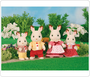 Sylvanian Families Chocolate Rabbit Family