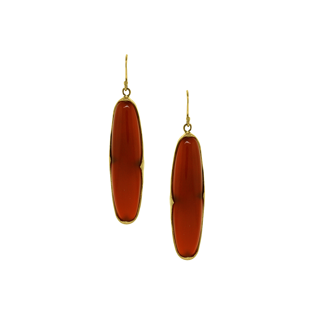 thorn earrings - Carnelian