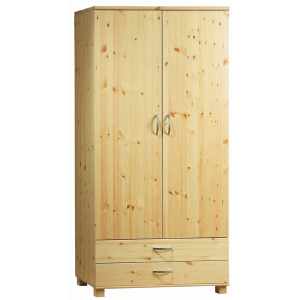 2 Door 2 Drawer Wardrobe