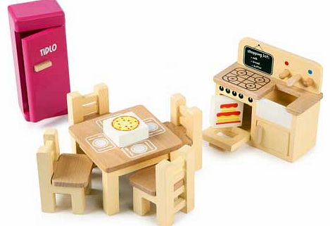 Wooden Dolls House - Kitchen Furniture