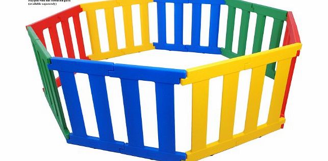 TikkTokk Nanny Panel Playpen (Multi-Coloured)