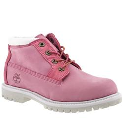 Female Nellie Chukka Metallic Nubuck Upper Casual in Pink