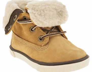 kids timberland tan deering fold down unisex