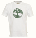 White T-Shirt with Printed Logo