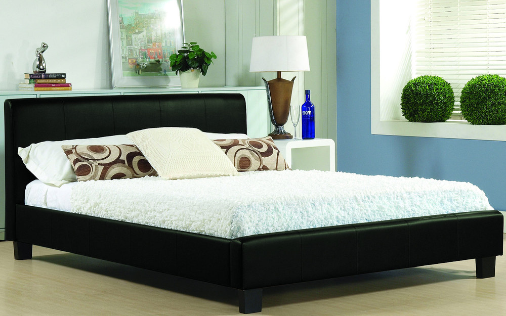 Hamburg Faux Leather Bedstead,