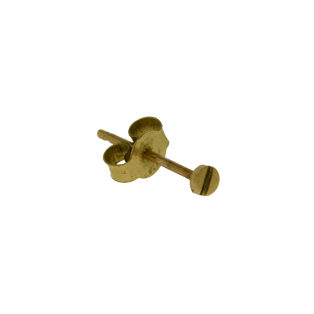 Tiny Screw Stud - Gold