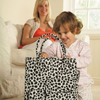 girl about town bag animal print