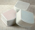 Step Up Stool - White /Grey Trim