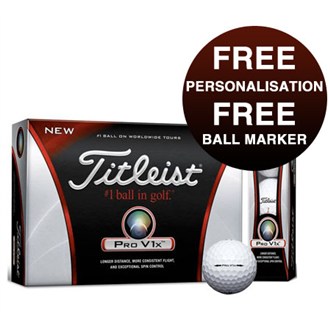 Personalised Pro V1x Golf Balls (12 Balls