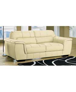 Large Leather Sofa - Ivory