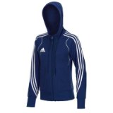 ADIDAS Ladies T8 Team Hoody , XXL, NEW NAVY/WHITE/SILVER