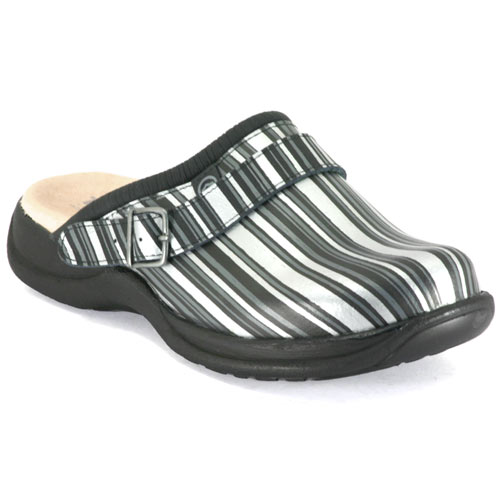 - 0496 Stripes - Black / Silver