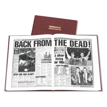 Hibernian Football Newspaper Book Retro Football