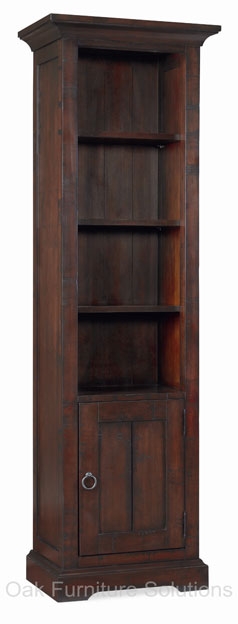 Dark Narrow Bookcase