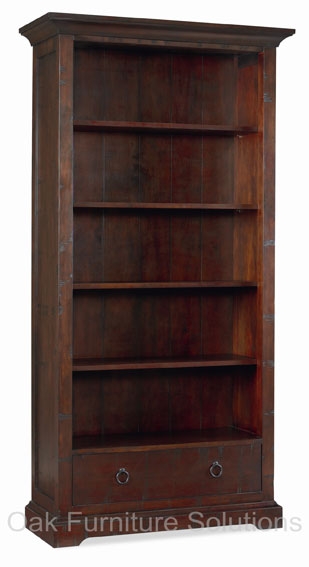 Dark Wide Bookcase