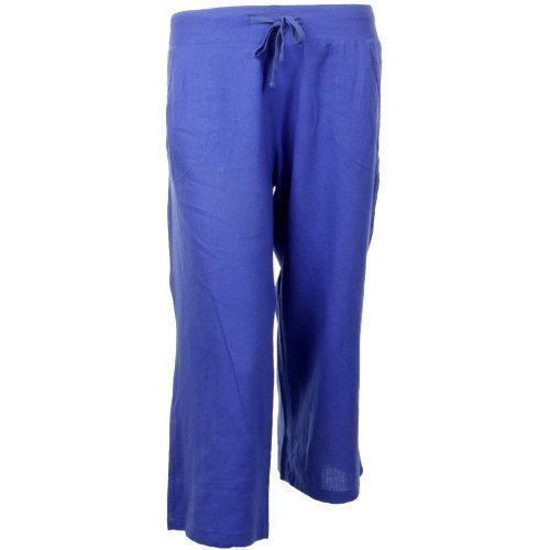 Tom Franks Ladies Tom Franks 3/4 Length Colour Linen Trousers Size Ladies Size 14 (XL)