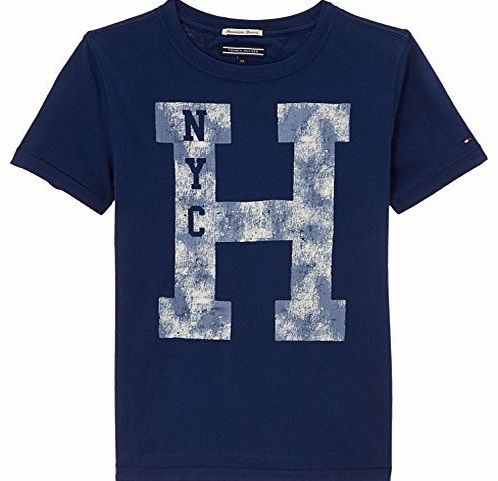 Boys Sine Cn Short Sleeve T-Shirt, Blue (Estate Blue/Peacoat), 16 Years