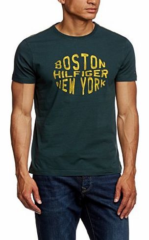 Mens Banker Tee S/S Rf Crew Neck Short Sleeve T-Shirt, Green (Green Gables-Pt), Medium