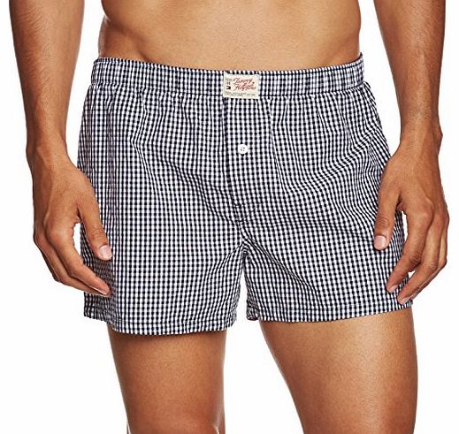 Mens Keane Woven Boxer Boxer Shorts, Blue (Sky Captain-Pt 079), Large