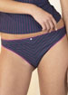 Printed Pinstripe hipster brief