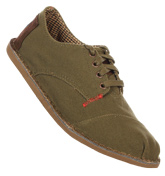 Desert Oxfords Olive Canvas Lace Espadrilles